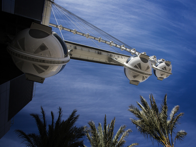 The High Roller at The Linq as seen Monday, March 31, 2014. The world's tallest observation wheel opened to the public today.
(Jeff Scheid/Las Vegas Review-Journal)