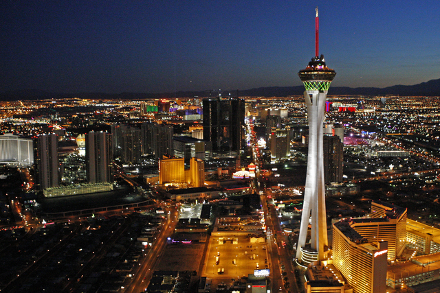 Stratosphere Las Vegas At Night