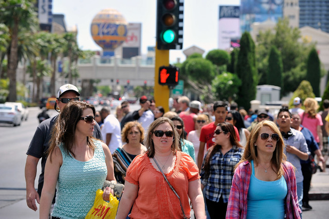 hot Vegas tourists