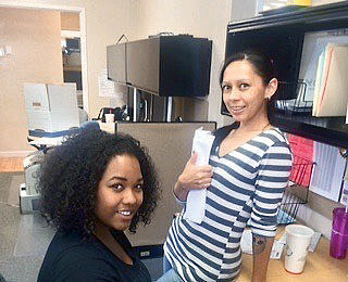 Legal Process Service
Legal Process Service team members Kiana Hunt and Myla Carson sort out the day’s completed services and prepare them for a quick turnaround to their clients.
