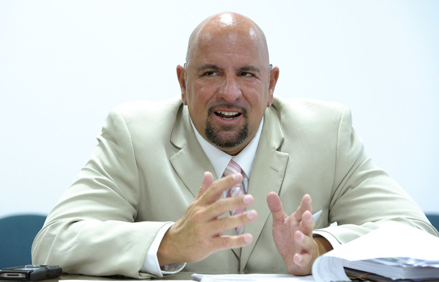 Former Veterans Affairs volunteer services staff member Matt Boles speaks during an interview with the Review-Journal on Wednesday, May 14, 2014. (Mark Damon/Las Vegas Review-Journal)