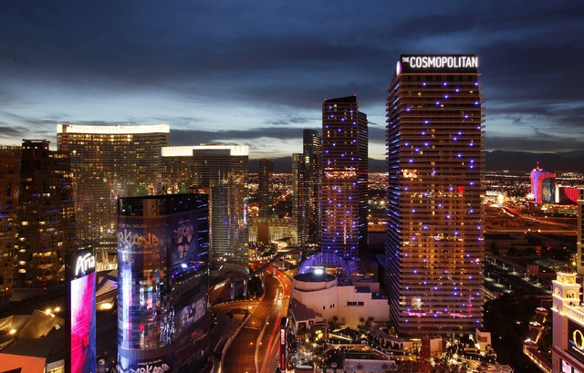 Deutsche Bank announced Thursday that the The Cosmopolitan of Las Vegas has been sold to the Blackstone Group for $1.73 billion. (John Locher/Las Vegas Review-Journal)