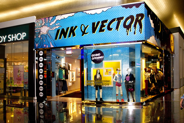 Comic book paraphernalia lines shelves at Ink & Vector pop-up shop | Las Vegas Review-Journal