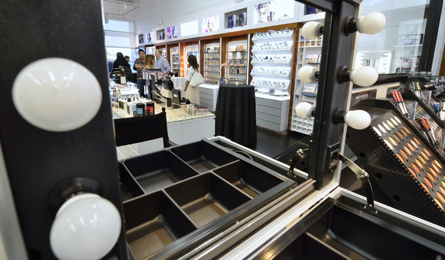 The interior of the L Makeup Institute is shown during a grand opening at 5525 S. Decatur Blvd. in Las Vegas on Wednesday, May 21, 2014. (Bill Hughes/Las Vegas Review-Journal)