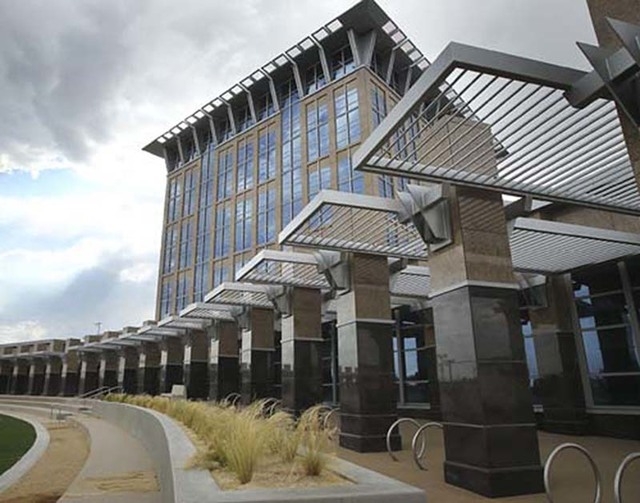 The North Las Vegas city hall building is shown in this file photo. (Las Vegas Review-Journal File)