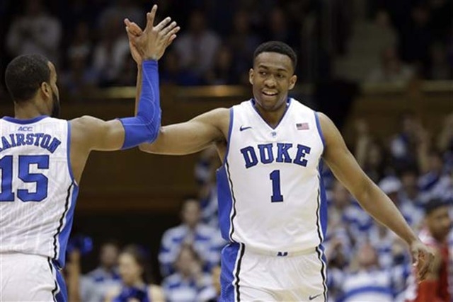 Jabari Parker, the 6-foot-8-inch forward from Duke, was the No. 2 pick of the NBA Draft on Thursday. (AP Photo/Gerry Broome file)