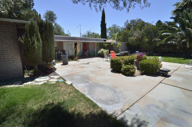 Bill Hughes/Las Vegas Review-Journal
When Dayvid Figler first looked at this property he was impressed with the yard, over a third of an acre with tall trees, grapevines, fruit trees, garden beds.