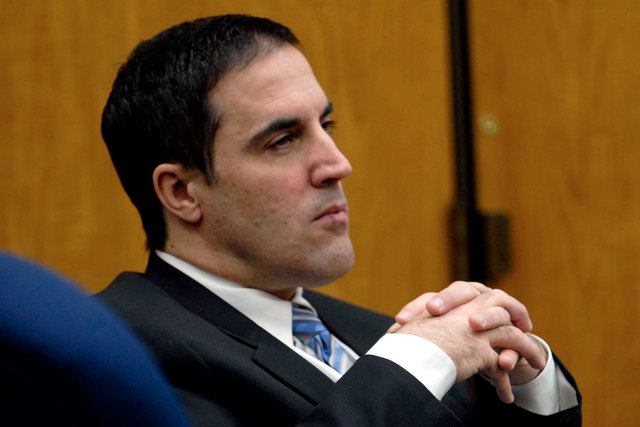 Darren Mack sits in court on Oct. 2, 2007, during his murder trial in Reno. Mack pleaded guilty to murdering his wife, Charla, and shooting Washoe Family Court Judge Chuck Weller in June 2006. Mac ...