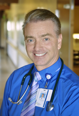 Dr. Michael Karagiozis, medical director for Nathan Adelson Hospice, is shown at the hospice at 4131 Swenson St. in Las Vegas on Friday, June 6, 2014. (Bill Hughes/Las Vegas Review-Journal)