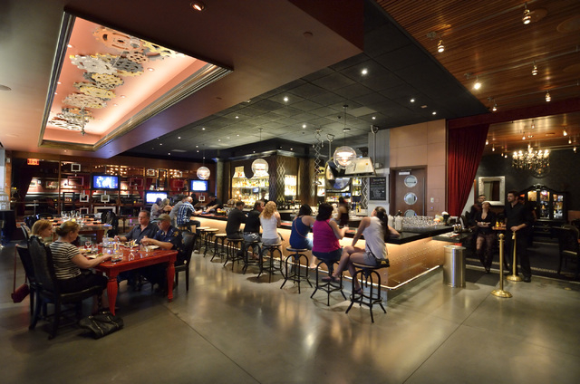The interior of Rx Boiler Room is shown in the Shoppes at Mandalay Place at the Mandalay Bay hotel-casino at 3950 Las Vegas Blvd., South, in Las Vegas on Friday, June 13, 2014. (Bill Hughes/Las Ve ...