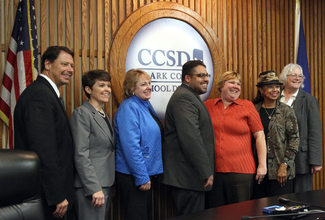 Clark County School District board members in Las Vegas Thursday, Dec. 5, 2013. (K.M. Cannon/Las Vegas Review-Journal)