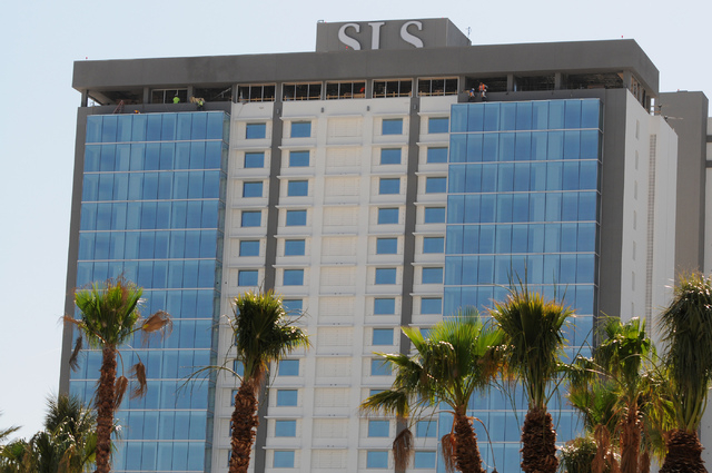 The construction site of the new SLS Las Vegas casino-hotel at the intersection of Sahara Avenue and Las Vegas Boulevard in Las Vegas is seen Wednesday, June 4, 2014. (Erik Verduzco/Las Vegas Revi ...
