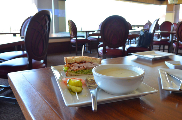 The half sandwich and soup special at Vic's New American Cuisine varies depending on the soup of the day. (Ginger Meurer/View)