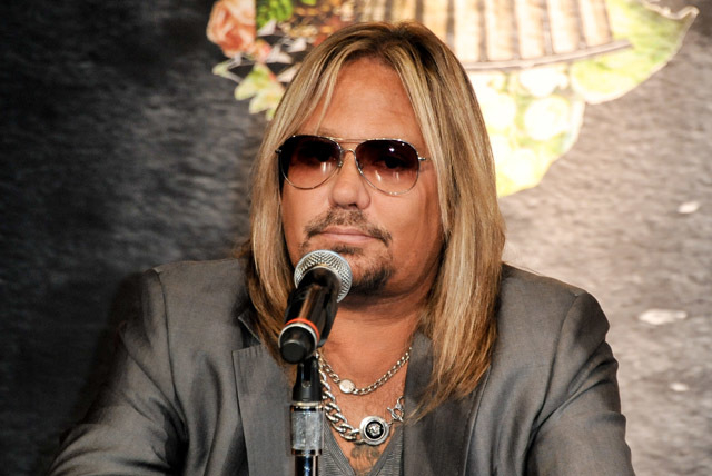 Vince Neil, seen here at a Motley Crue Press Conference on Jan 28, has been approved to start an Arena Football League team in Las Vegas. (Photo by Richard Shotwell/Invision/AP)