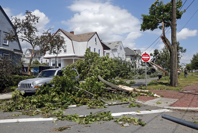 Tornado rips off roofs, downs trees near Boston | Las Vegas Review-Journal