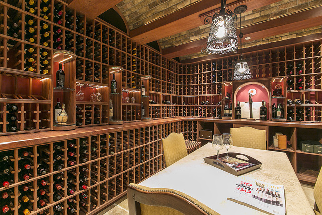 Wine storage outlet area