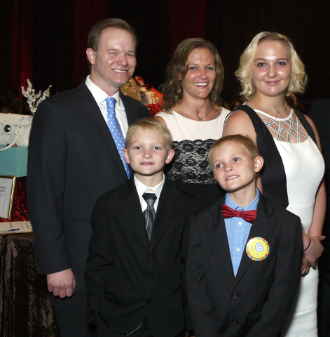 The Brill family, from left, Keith, Sidney 9, Daniella,Tobey 10, and Kourtney  (Marian Umhoefer/Las Vegas Review-Journal)