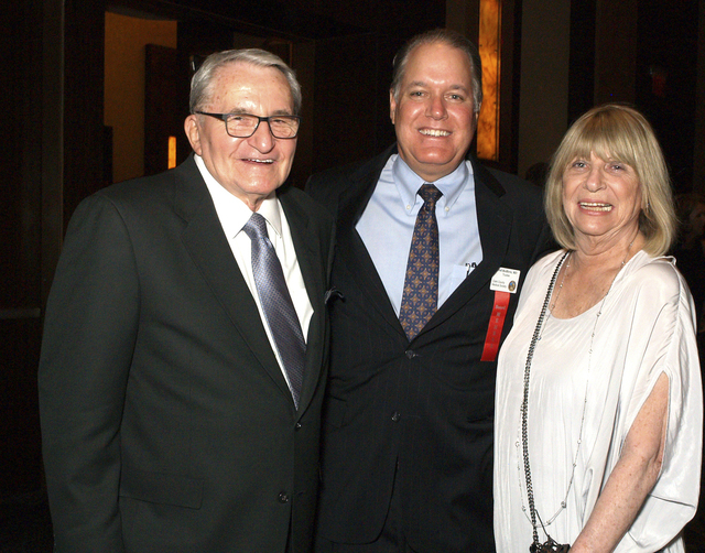 Gerald Higgins, from left, Fred Redfern and Lucia Higgins (Marian Umhoefer/Las Vegas Review-Journal)