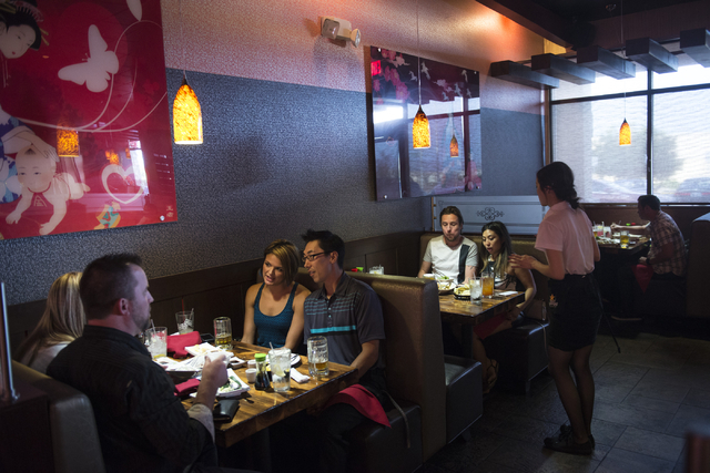 Ohjah Japanese Steakhouse is shown in Las Vegas on Saturday, May 24, 2014. The restaurant has been open for over two years and features sushi and hibachi. (Jacob Kepler/Las Vegas Review-Journal)
