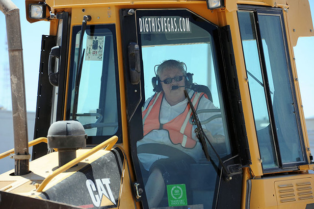 Dianne Deegan, 71, said she always wondered what it was like driving a bulldozer. (Jerry Henkel/View)