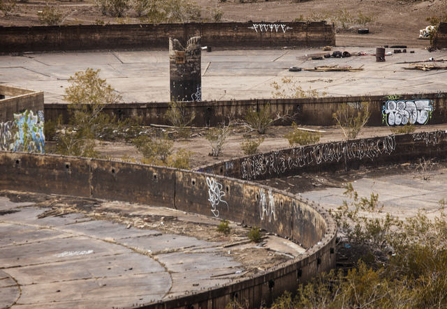 The Theee Kids Mine as seen Thursday, Jan. 23, 2014. The 1,259-acre site  is an abandoned manganese mine and mill site on Lake Mead Parkway, across from Lake Las Vegas. (Jeff Scheid/Las Vegas Revi ...