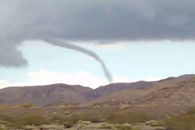 A tornado touched down in Clark County briefly during Monday's storm. (Photo by Allen Lynn, courtesy of the National Weather Service)