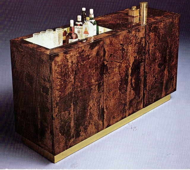 Courtesy Soleil Design
Exotic woods such as burls are comparatively small pieces and can be expanded into color and pattern-matched surfaces only by being sliced into veneers to create the necessa ...