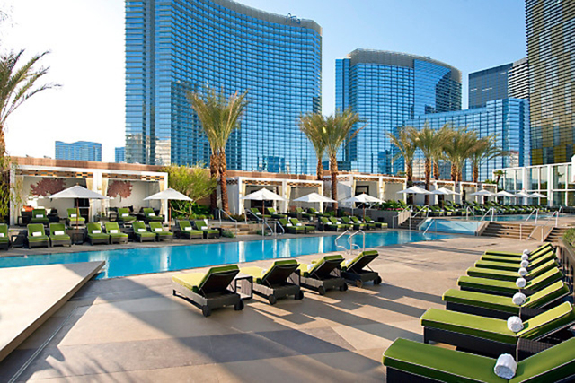 Courtesy photo 
Mandarin Oriental residents share the hotel's amenities such as the pool area with hotel guests.