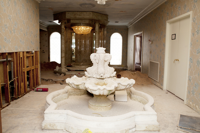 Tonya Harvey/Real Estate Millions
A large fountain is on the first floor of the mansion.