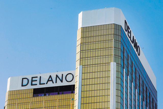 The Delano Las Vegas, formerly THEhotel, as seen Wednesday, Aug. 6, 2014. The 1,100-room nongaming hotel is a collaboration between MGM Resorts and the Morgans Hotel Group, which owns the Delano ...