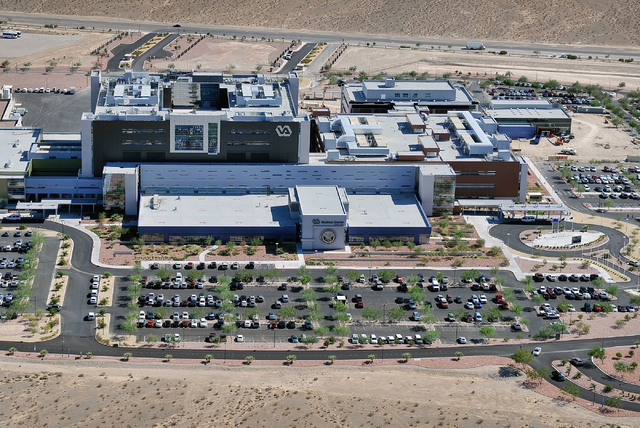 An aerial view of the VA Medical Center in North Las Vegas on Sept. 9, 2014. (David Becker/Las Vegas Review-Journal file)
