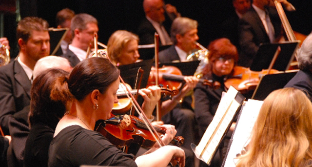 The Las Vegas Philharmonic performs during a previous concert. (View file photo)