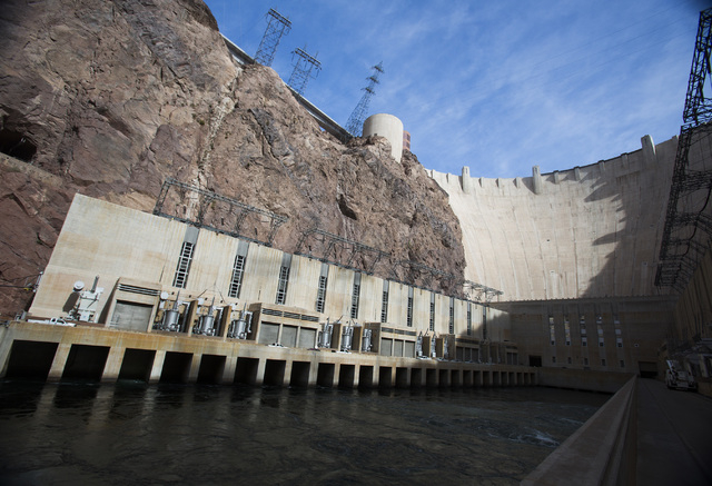 Hoover Dam as seen Thursday, March 20, 2014. Almost two-fifths of the workforce at the federal facility is expected to retire within the next five years, leaving the Bureau of Reclamation scrambli ...