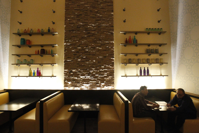 Della's Kitchen at Delano Las Vegas hotel in Las Vegas is seen during a tour Friday, Aug. 29, 2014. The hotel scheduled their official reopening Tuesday, Sept. 2, after an $80 million renovation o ...