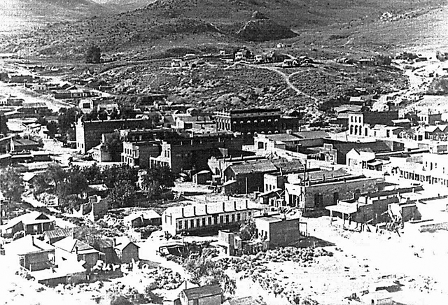 A vintage photograph of Eureka, Nevada. (Undated historic photograph)