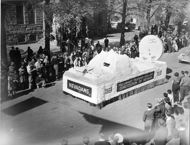 The Nevada Day parade in Carson City, 1939. (Courtesy Nevada State Library and Archives)