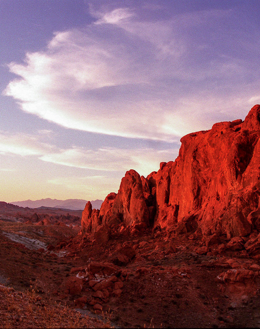 A rock formation at the Valley of Fire State Park, July 8, 2002. (Christine H. Wetzel/Las Vegas Review-Journal)