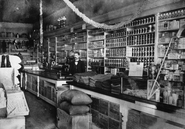 Buckingham's General Store Interior, ca. 1898. (Library of Congress)