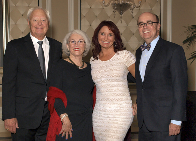 Ted and Maria Quirk, from left, BeBe Adams and Michael J. Brown (Marian Umhoefer/Las Vegas Review-Journal)