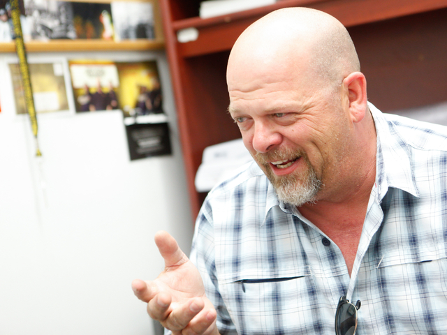 Rick Harrison, co-owner of the Gold & Silver Pawn Shop in downtown Las Vegas, is one of the sta ...