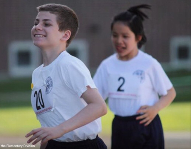 COURTESY
While autistic 13-year-old Dennis Moore was in a wheelchair and mute while attending Las Vegas' Variety School, he has since moved to Boston with his family, where he's learned to run, un ...