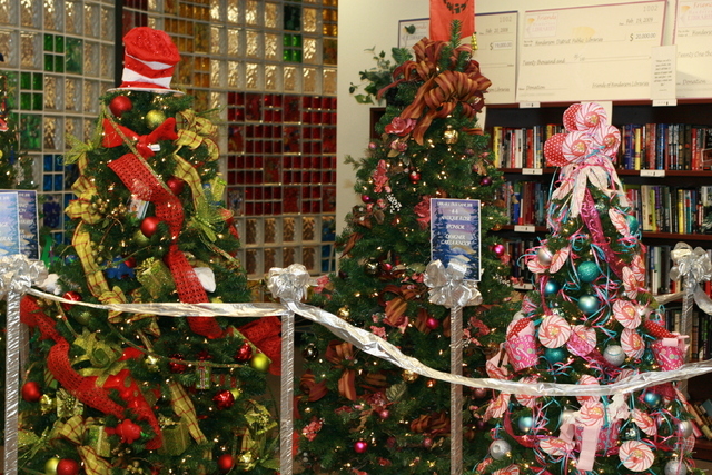 The Library Tree Lane Gala is expected to feature a display of decorative trees and wreaths along with more than 200 gift baskets to be auctioned off. The Friends of Henderson Libraries organize t ...