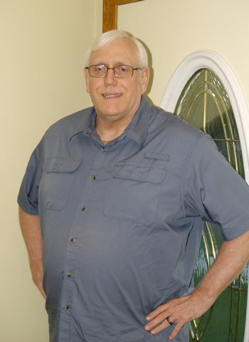 Mike Moeller at home today in Loup City, Nebraska. Photo by Jerome Lobner, Sherman County Times.