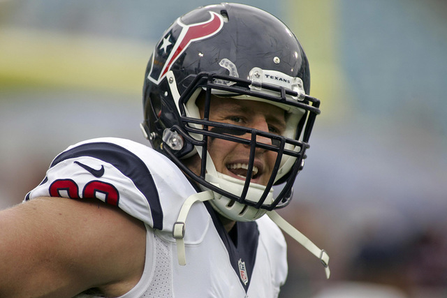 autographed jj watt jersey