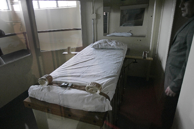 The execution chamber in Nevada State Prison in Carson City is shown in 2005. (Las Vegas Review-Journal file photo)
