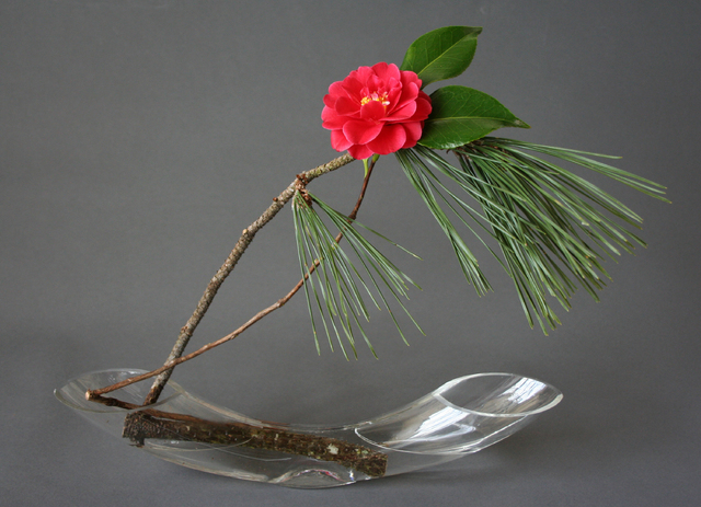 Ikebana, Traditional, Japanese Flower Arrangement