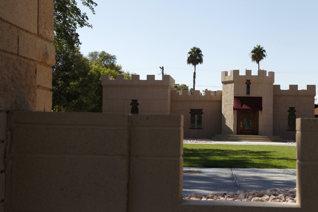 A home inside the gated community of Rancho Circle in Las Vegas is seen on Sunday, Sept. 28, 2014. The private community has been populated by rich and famous people for most of its history. (Erik ...