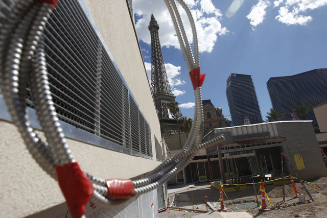 The construction site of the future Grand Bazaar Shops at Bally's casino-hotel in Las Vegas is seen during a tour Thursday, Sept. 4, 2014. Michael Diebel, project manager with the Penta Building G ...
