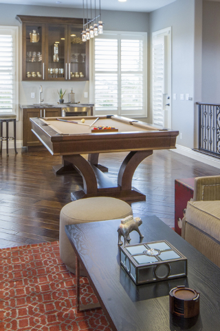 The Spring Valley home has a pool table room. (Tonya Harvey/Real Estate Millions)