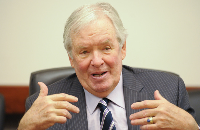 Bill Foley, who is working to bring a National Hockey League franchise to the new MGM Arena, speaks to the Review-Journal editorial board on  Friday, Jan. 16, 2015. (Mark Damon/Las Vegas Review-Jo ...